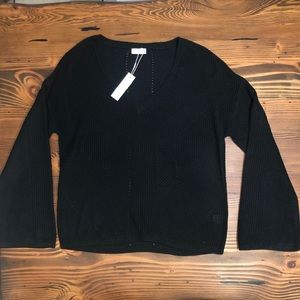 Gentle Fawn Black Bell Sleeve Sweater